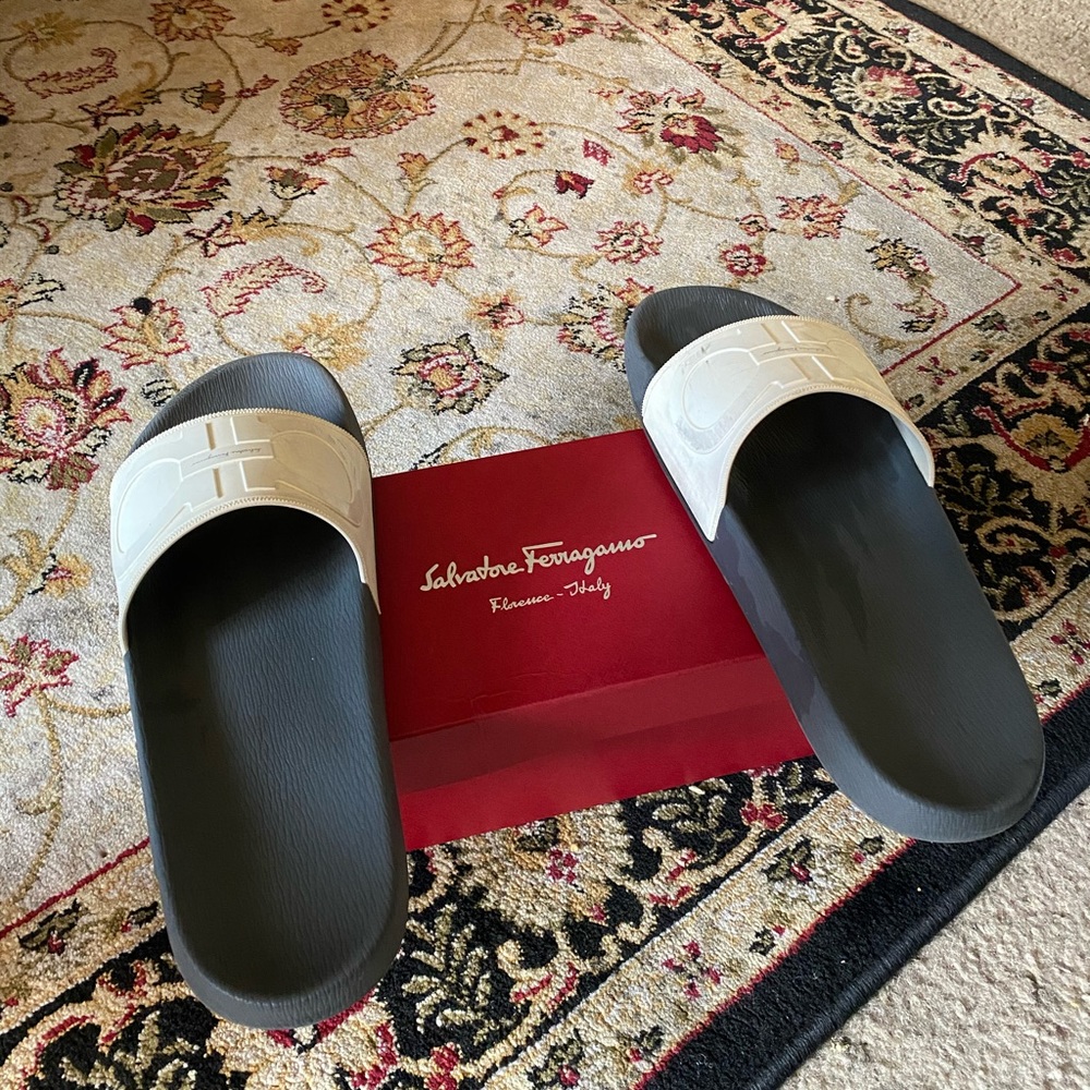 Ferragamo flip flops men’s size 14.